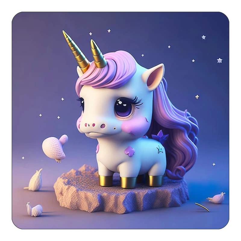 مگنت کاکتی طرح اسب تک شاخ و یونیکورن مدل mp33546