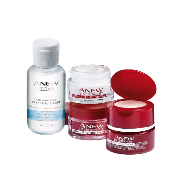 کیت مراقبت پوست آون مدل Anew Renewal Skincare Kit مجموعه 4 عددی