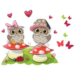 نقد و بررسی استیکر دیواری صالسو آرت مدل owls in love az توسط خریداران
