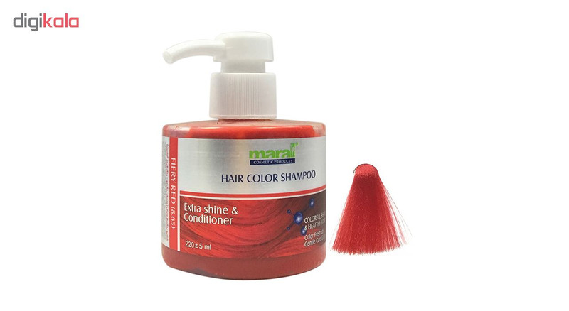 شامپو رنگساژ مارال مدل Fiery red شماره 8.65 حجم 220 میلی لیتر