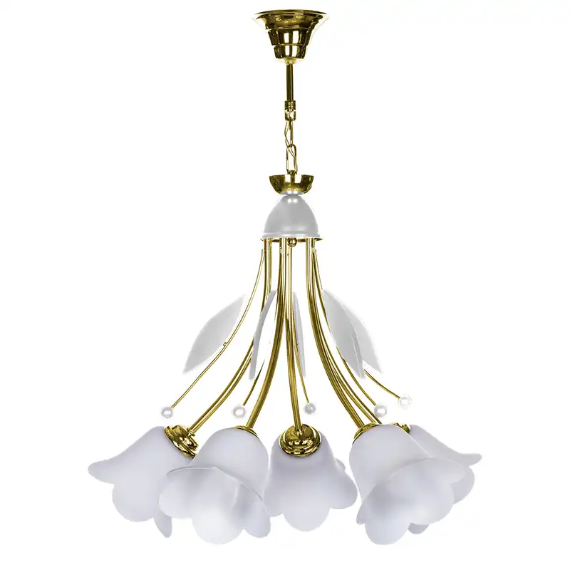 لوستر چشمه نور 5 شعله کد 2540/5WT