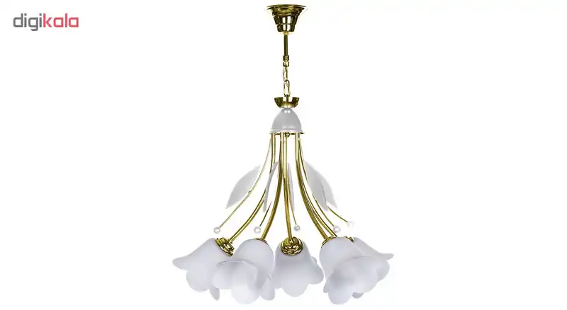 لوستر چشمه نور 5 شعله کد 2540/5WT