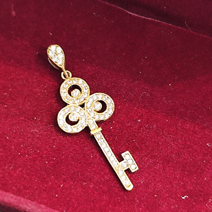 آویز گردنبند نقره زنانه مدل کلید کد 255