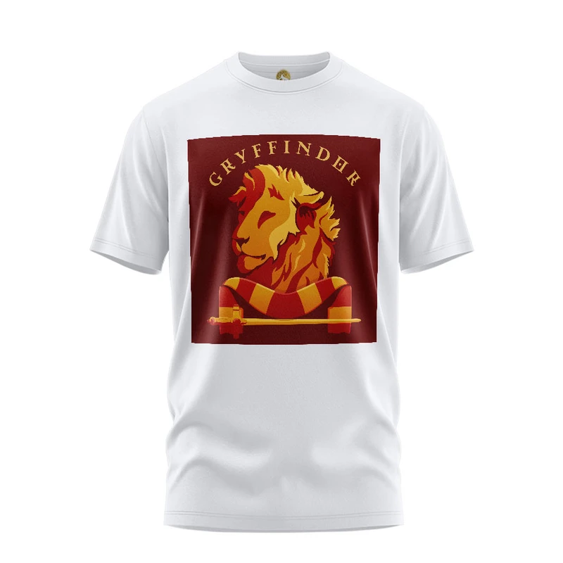 تی شرت آستین کوتاه مردانه هومرو مدل TW359 طرح هری پاتر گریفیندور