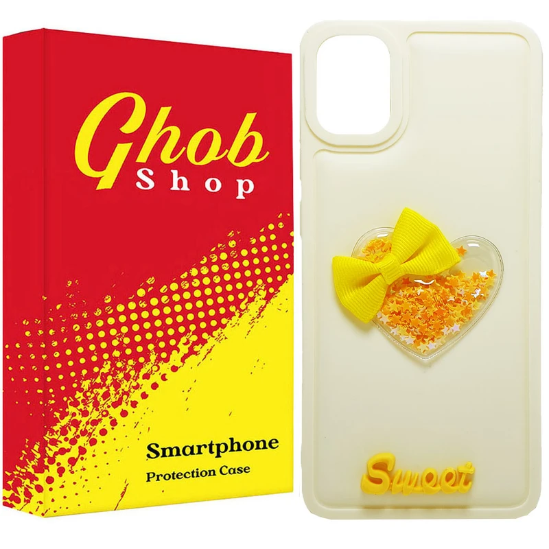 کاور قاب شاپ مدل قلب طرح دخترانه مناسب برای گوشی موبایل سامسونگ Galaxy A05 / A05 5G 