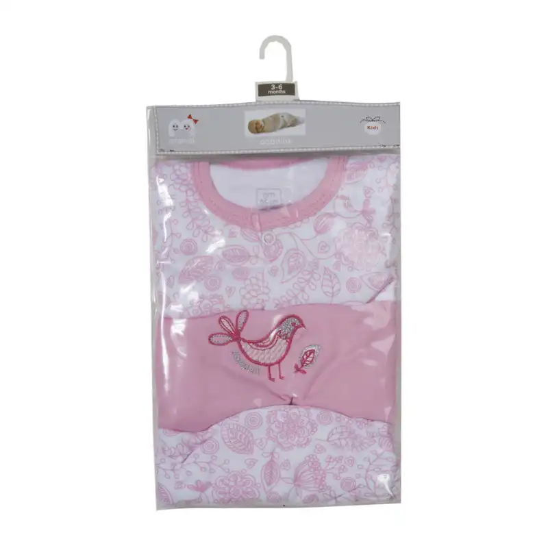 ست 3 تکه لباس نوزادی آدمک مدل پرنیان کد 320003