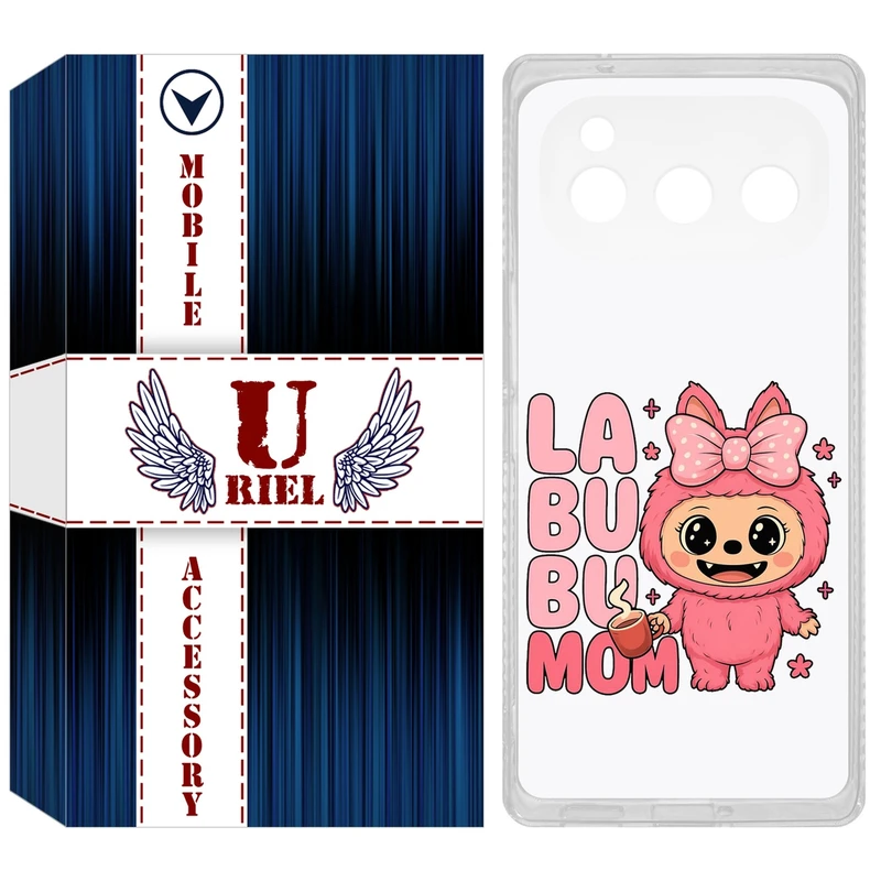 کاور یوریل مدل Clear کد 136 طرح لبوبو Labubu مناسب برای گوشی موبایل داریا Bond