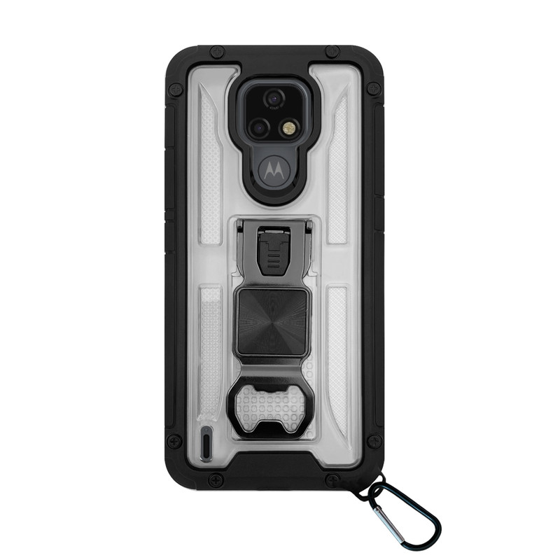 کاور فشن مدل Sturdy مناسب برای گوشی موبایل موتورولا Moto E7 به همراه قلاب آویز