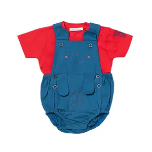 ست تی شرت و سرهمی نوزادی فیورلا مدل 21027