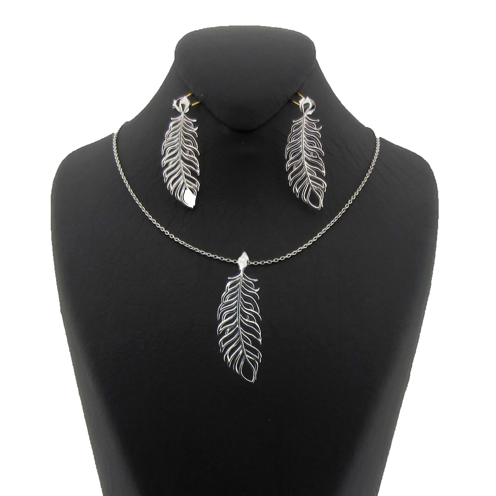 نیم ست نقره طرح پر کد FL 303 -  - 1