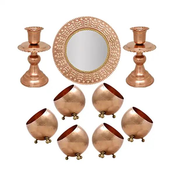 ست هفت سین مسی کد ZH223.8 مجموعه 9 عددی