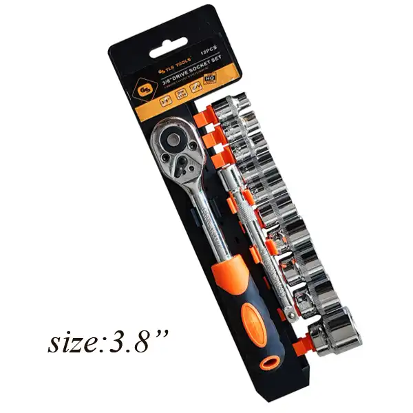 آچار بکس جی اس کد AT - 0038 مجموعه 12 عددی