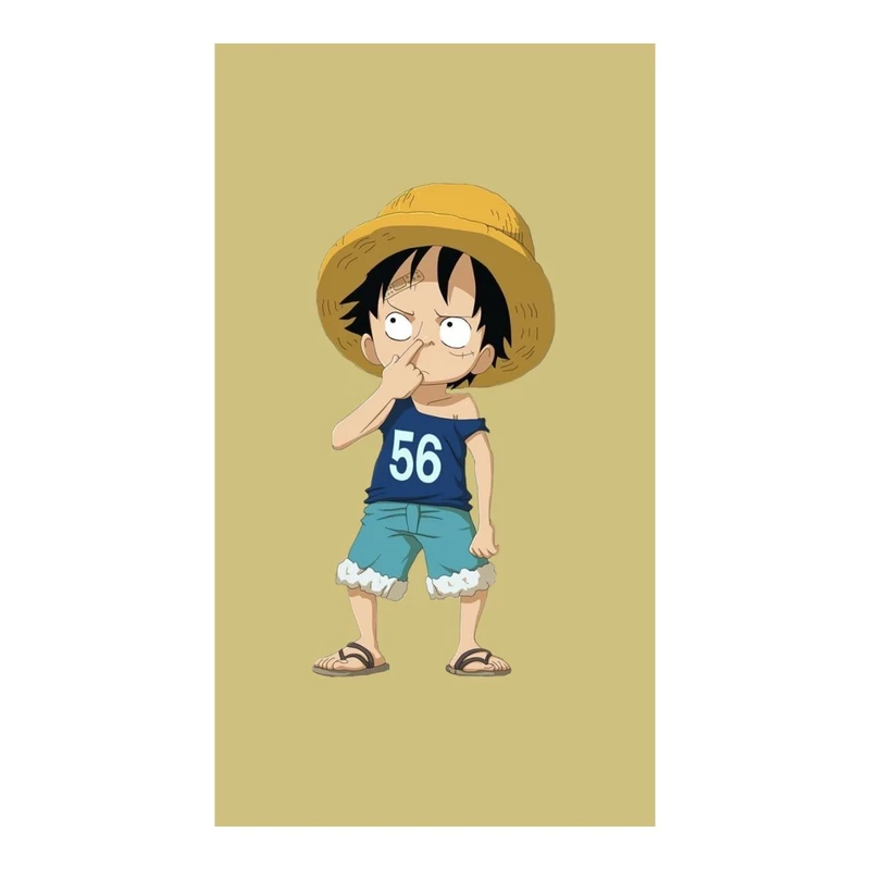 استیکر لپ تاپ و موبایل مدل انیمه طرح وان پیس مانکی دی لوفی one piece Monkey D Luffy کد 6277