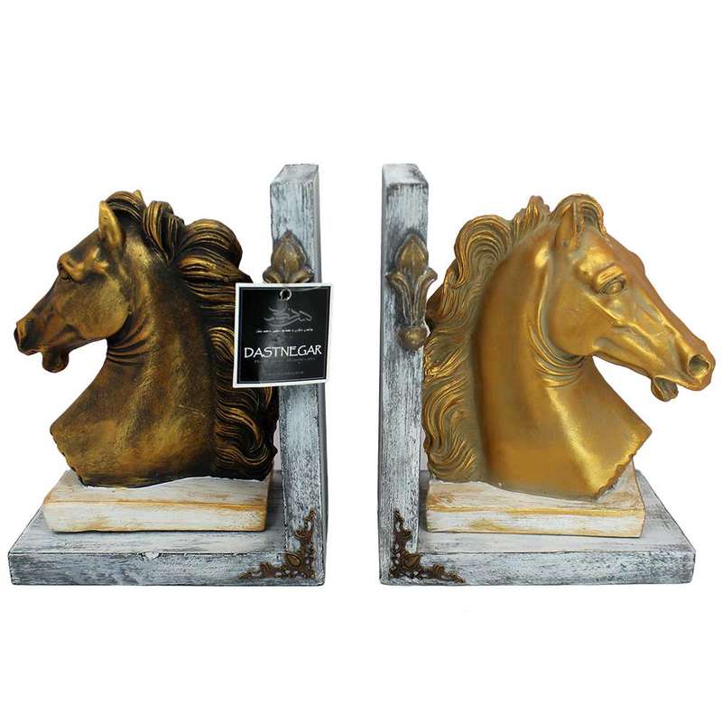 نگهدارنده کتاب دست نگار مدل اسب مجموعه 2 عددی