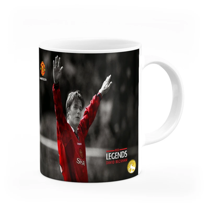 ماگ هومرو طرح تیم باشگاه فوتبال منچستر یونایتد دیوید بکام مدل MG4931