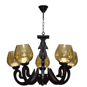 لوستر پنج شعله چشمه نور کد G706/5-BR