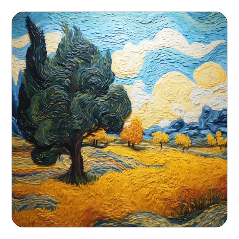 مگنت کاکتی طرح نقاشی رنگ روغن مدل mp70233