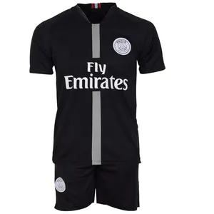 پیراهن و شورت ورزشی پسرانه  طرح نیمار مدل psg18/19 رنگ مشکی