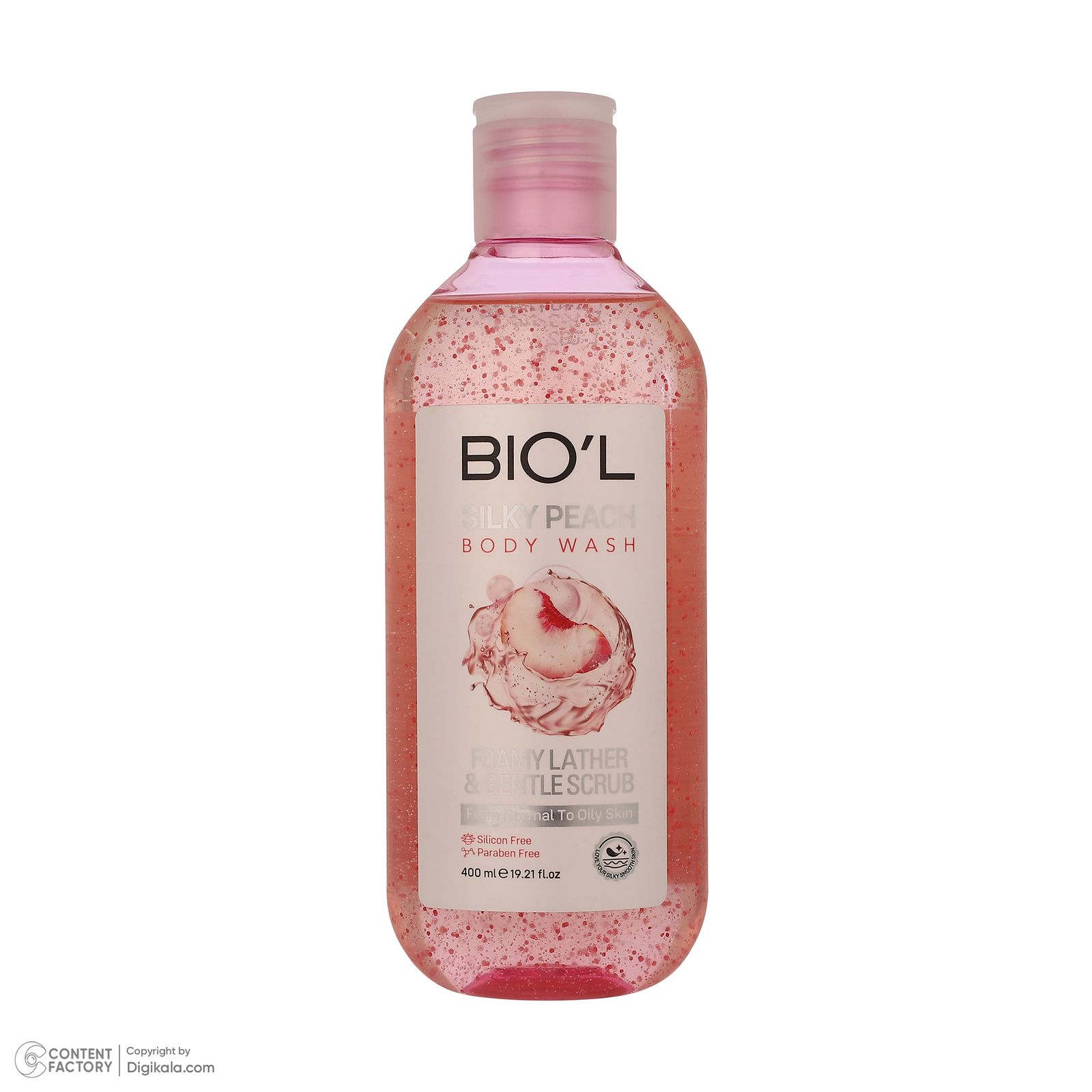 شامپو بدن بیول مدل Silky Peach با رایحه هلو مناسب برای پوست چرب و معمولی حجم 400 میلی لیتر -  - 2