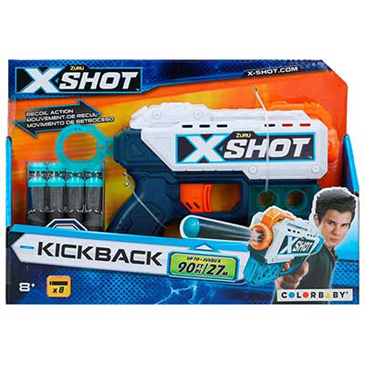 تفنگ بازی زورو مدل X-Shot مدل Kickback