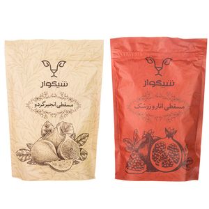 نقد و بررسی مسقطی انار و زرشک شیگوار به همراه مسقطی انجیر و گردو مقدار 800 گرم توسط خریداران