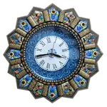 ساعت دیواری خاتم کاری گالری دست نگار مدل خورشیدی کد 02-28
