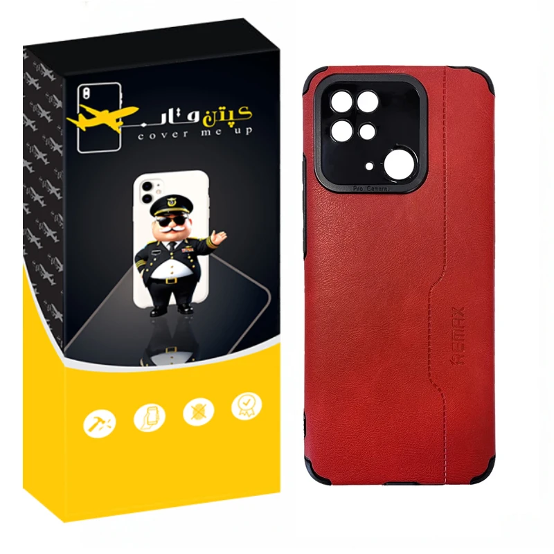 کاور کپتن قاب مدل چرم RMX مناسب برای گوشی موبایل شیائومی Redmi 10c / Poco C40