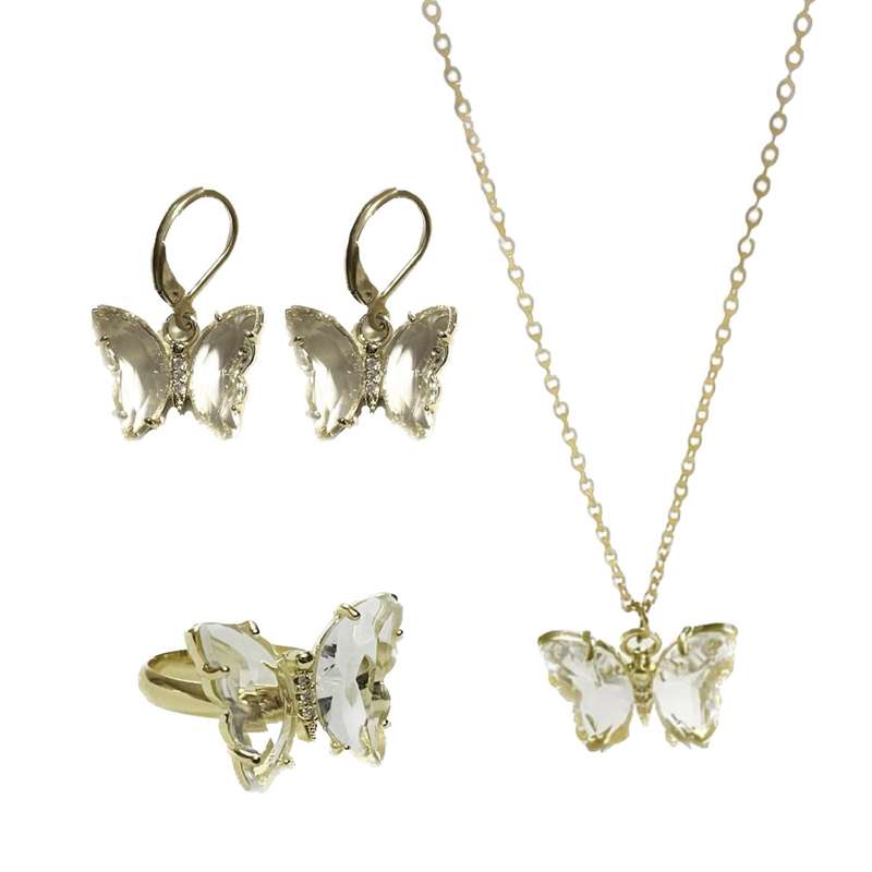 نیم ست زنانه مدل پروانه کریستالی نیم ست زنانه مدل پروانه کریستالی