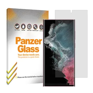 Panzer Glass Resistant model transparent screen protector suitable for Samsung Galaxy S22 Ultra 5G mobile phone
