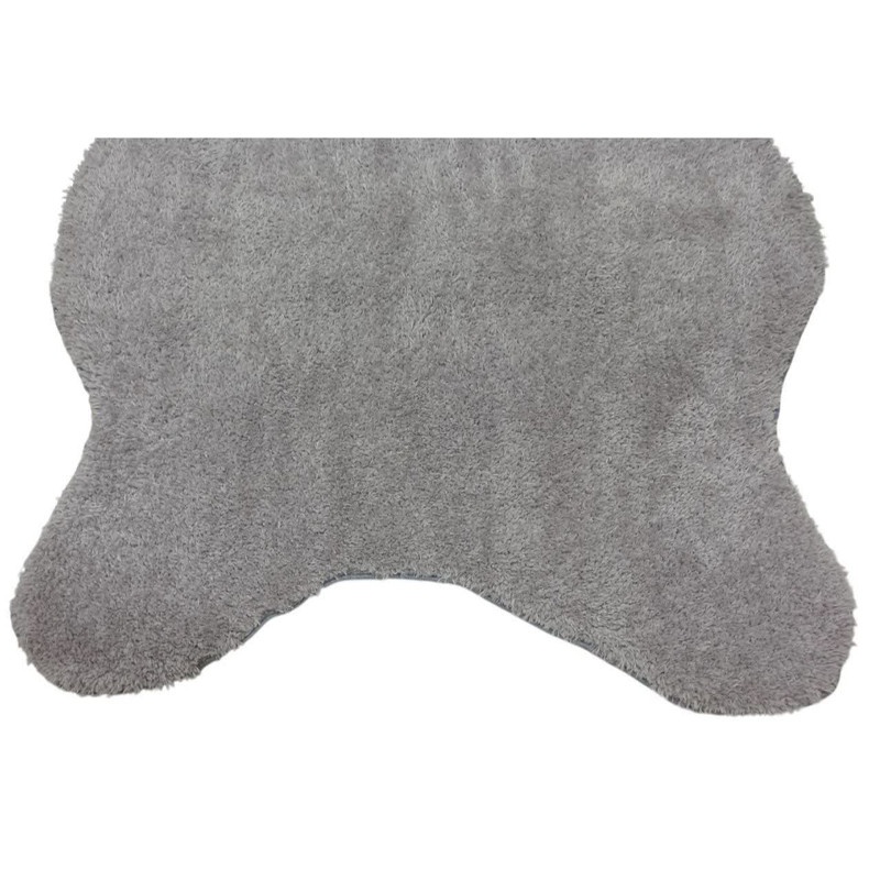 گلیم مدل پرز بلند ماشینی زمینه فیلی طرح پوست