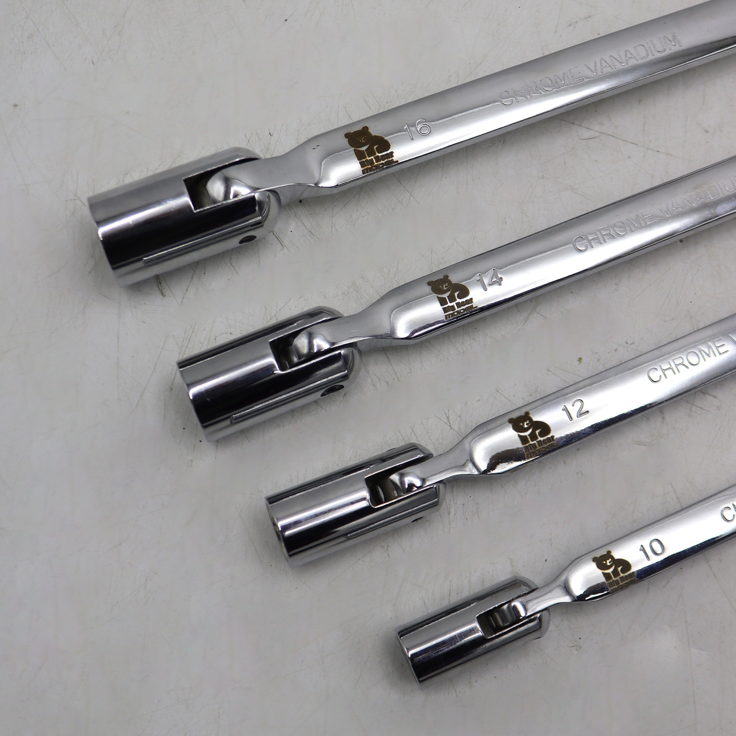 آچار دو سر بکس مدل بیگ بر کد YP-LOLAEI-12PAR-1017 سایز 10-17 میلیمتر مجموعه 4 عددی