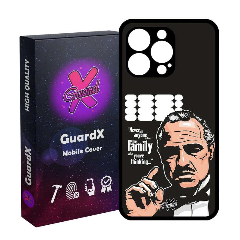 کاور گارد ایکس طرح God Father مدل Glass10197 مناسب برای گوشی موبایل اپل iPhone 13 Pro