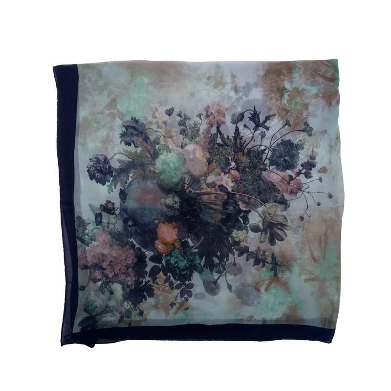 روسری زنانه طرح ابر و باد مدل 1011