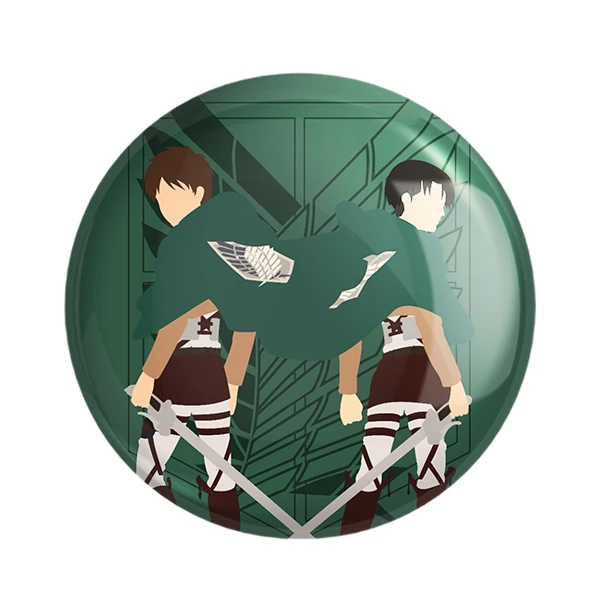 مگنت خندالو طرح ارن و لیوای انیمه اتک آن تایتان کد 10990