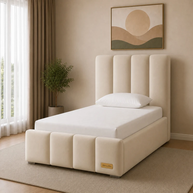 تخت خواب دونفره مدل نازگل سایز 120×200 سانتی متر