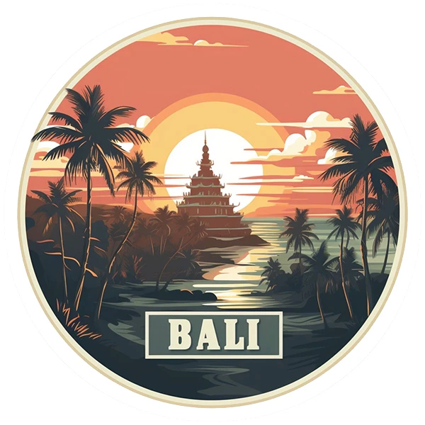 استیکر پارچه و لباس پاد آفرین طرح بالی کد 3080