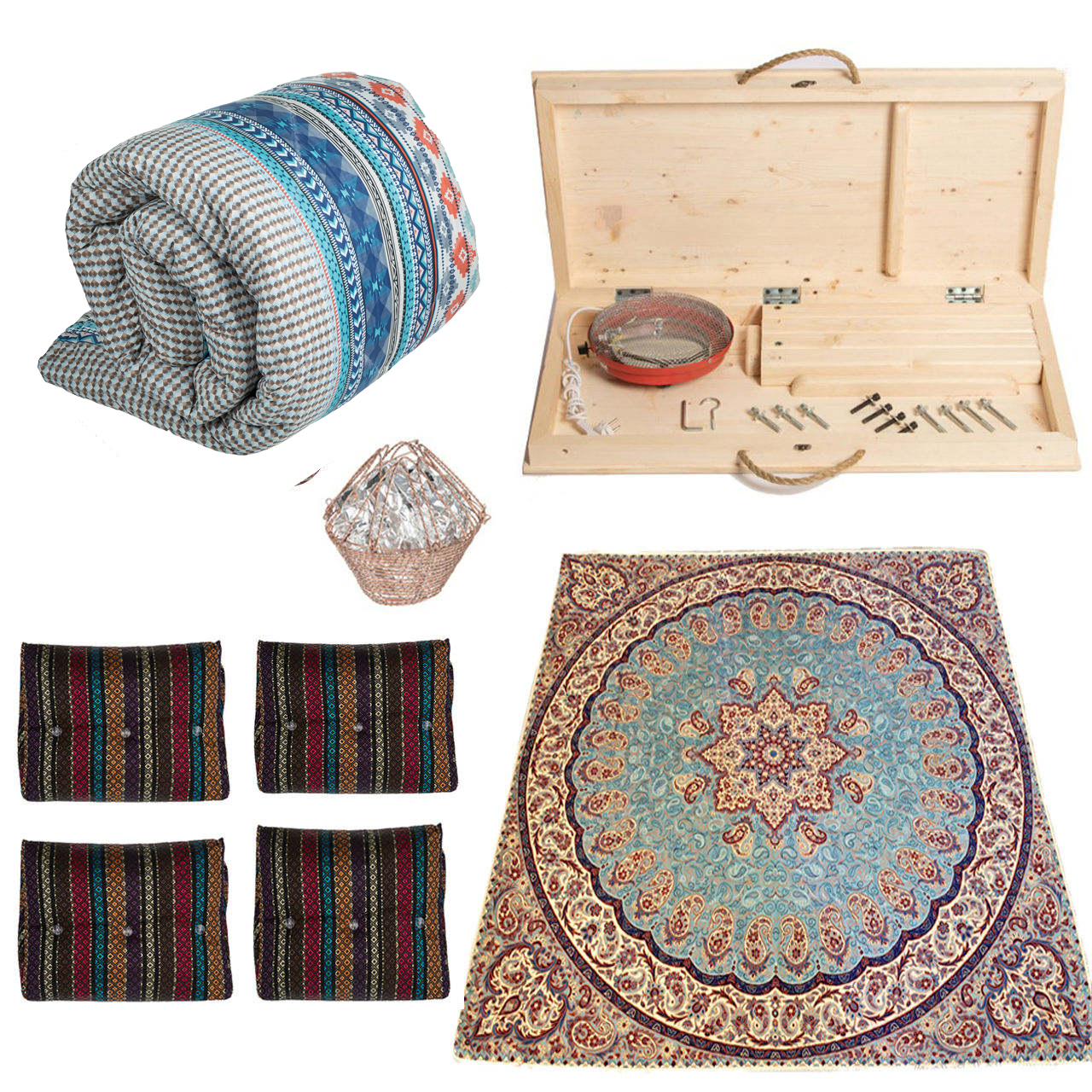 کرسی برقی پارسین مدل لیمو KT90-L4 مجموعه 9 عددی