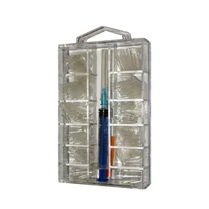 تیپ کاشت ناخن مدل آکواریومی بسته 70 عددی