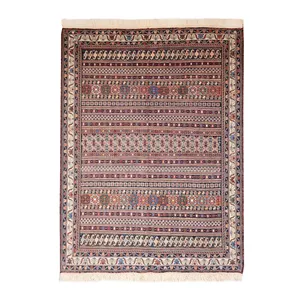 گلیم دستباف یک و نیم متری طرح سوزنی مدل AA41