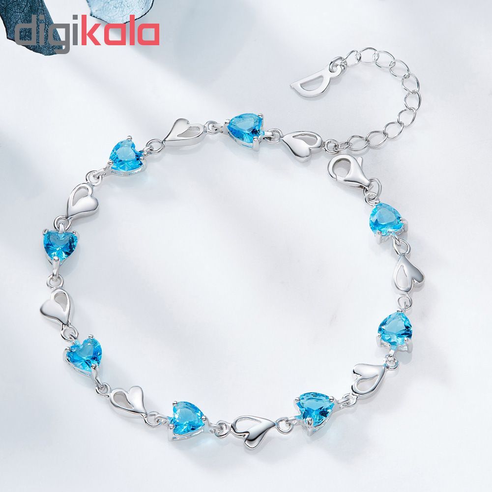 دستبند نقره شهر جواهر مدل SJ-CB003 -  - 3