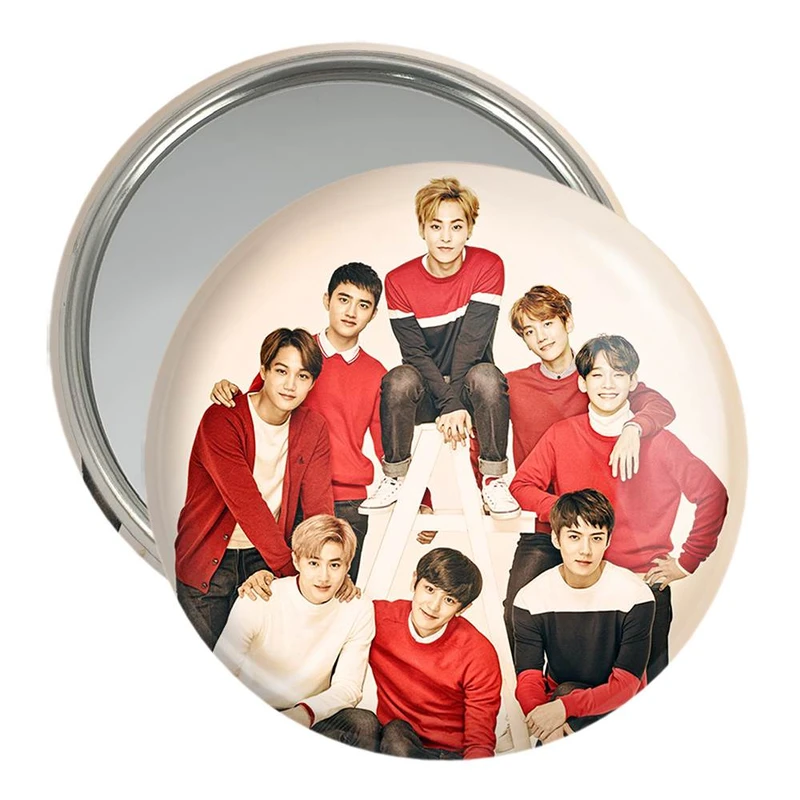 آینه جیبی خندالو مدل گروه اکسو EXO  کد 13655