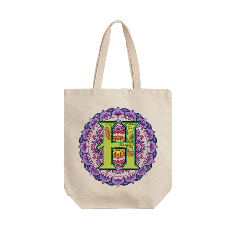 ساک خرید ترمه طراحان ایده مدل حرف H ماندالا کد cfp2958 - L