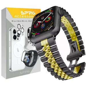 Sprig 5Bead Dual color Band suitable for Apple Watch Series 1 Aluminum 42 / Series 2 42mm / Series 3 42mm
