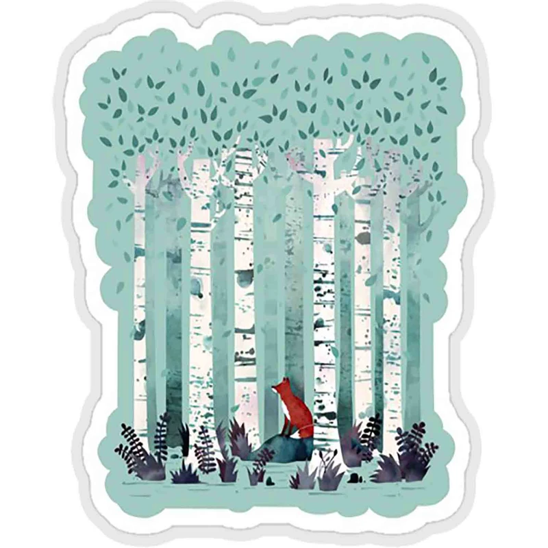 استیکر لپ تاپ طرح the birches کد ST1820