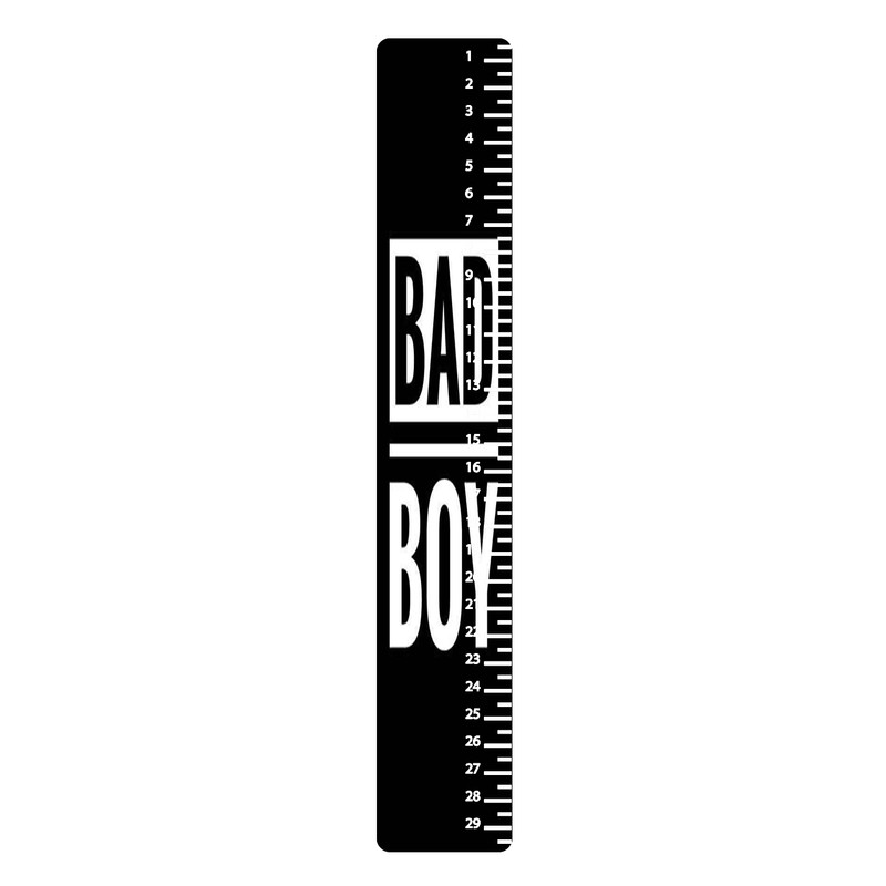 خط کش 30 سانتی متر طرح bad boy کد 610