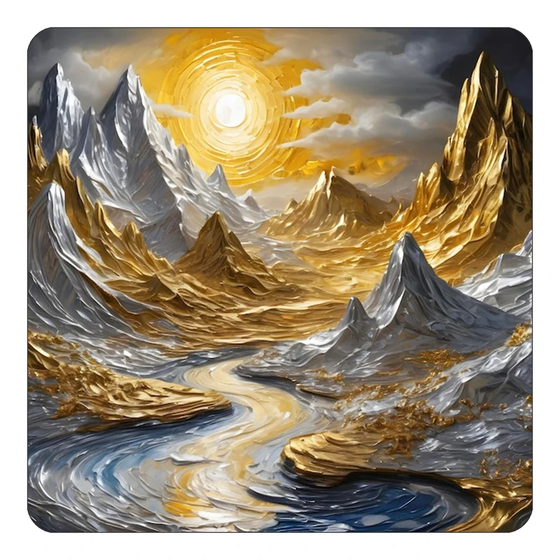 مگنت کاکتی طرح نقاشی رنگ روغن مدل mp70587