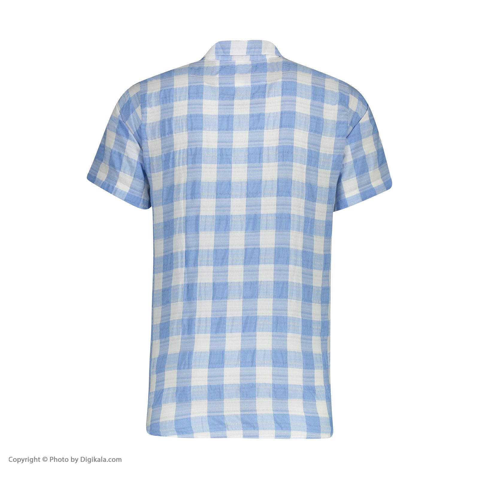پیراهن آستین کوتاه مردانه نیو نیل مدل PM101-BlueandWhite -  - 4
