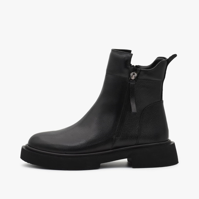 نیم بوت زنانه چرم تهران مدل D75