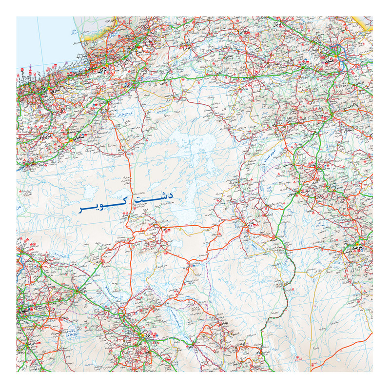 نقشه راههای ایران گیتاشناسی نوین کد 1454