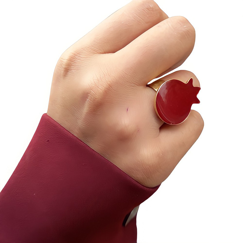 انگشتر زنانه مدل انار شب یلدا